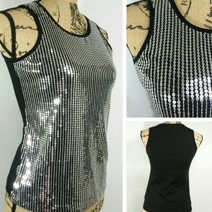 Black Sequined Tank